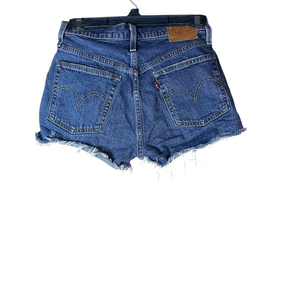 Levi’s Ribcage Shorts in Charleston Erosion 26 Womens Denim Jeans - Picture 6 of 14